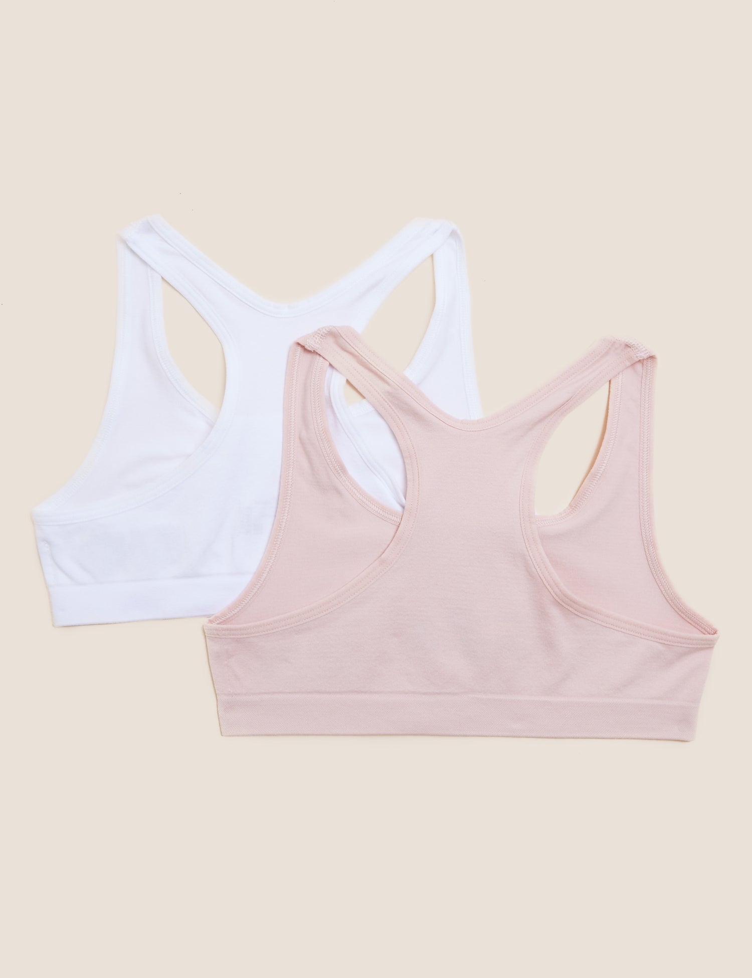 Pack de 2 tops crop lisos
