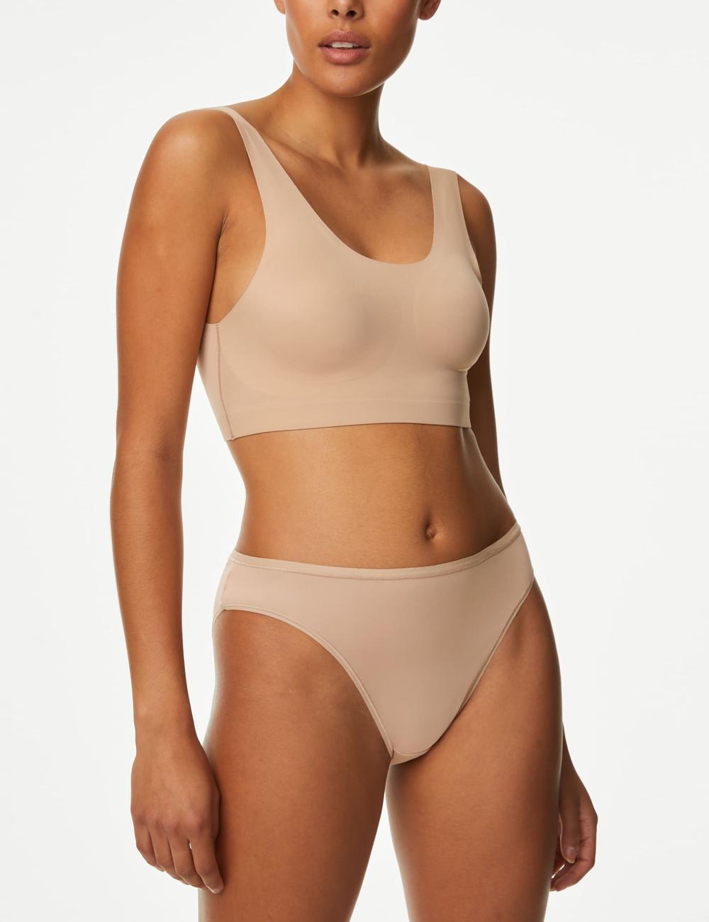 Pack x5 bragas altas microfibra