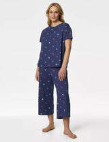 Pijama de largo pescador con manga corta