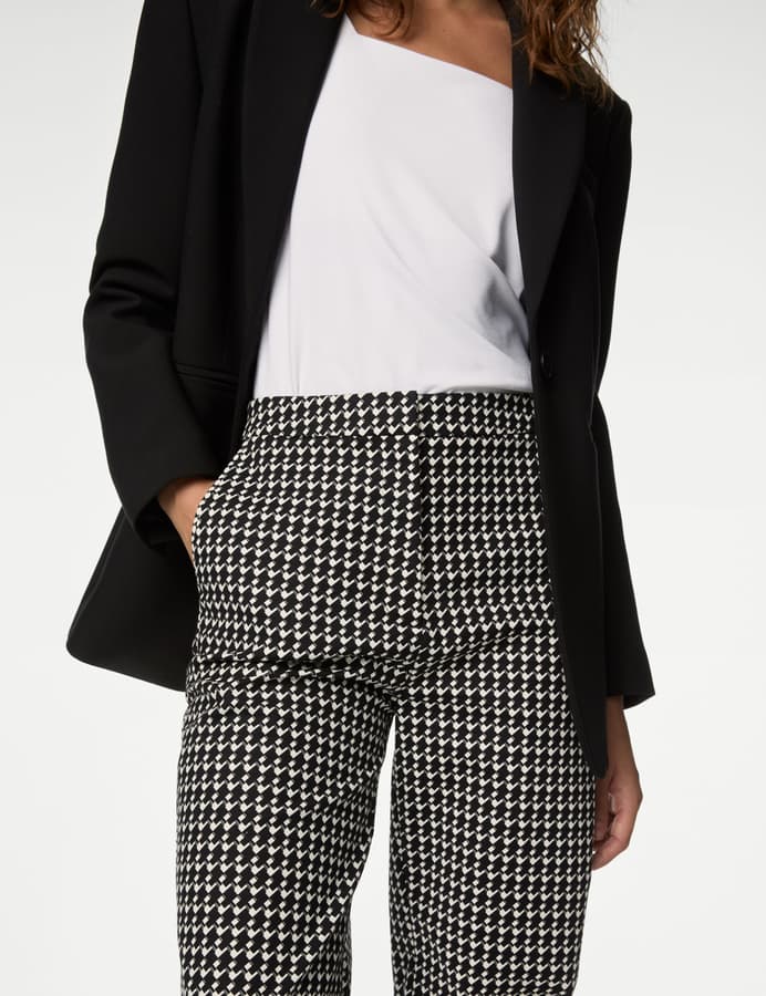 Pantalón de algodón tobillero diseño
