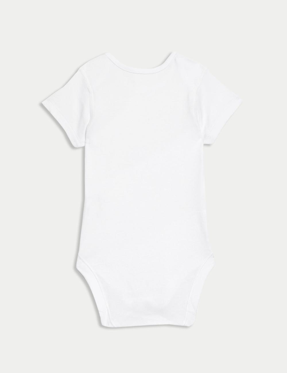 Pack de 7 bodies de algodón de manga corta