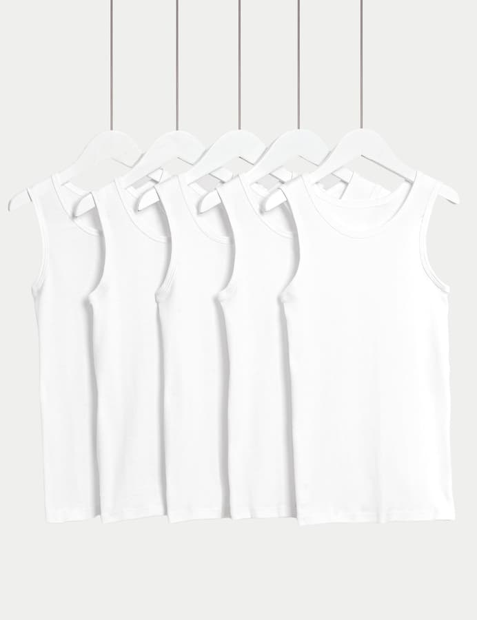 Pack de 5 Camisillas manga hueca