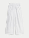 Pantalón pescador de lino viscosa