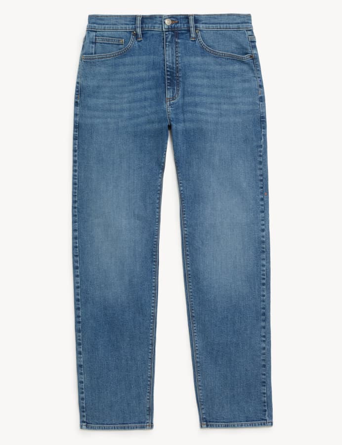 Pantalón elástico de corte recto