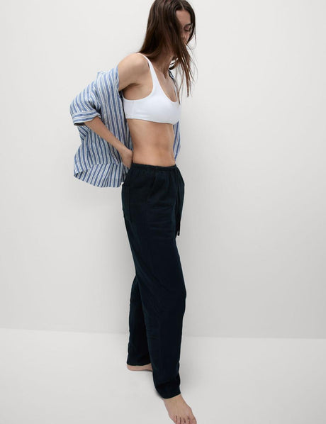 Pantalón de lino viscosa