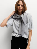 Top manga corta con encaje