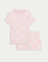 Pijama corto diseño palmeras