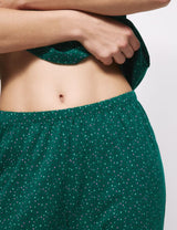 Pijama de manga corta estampado flat pack