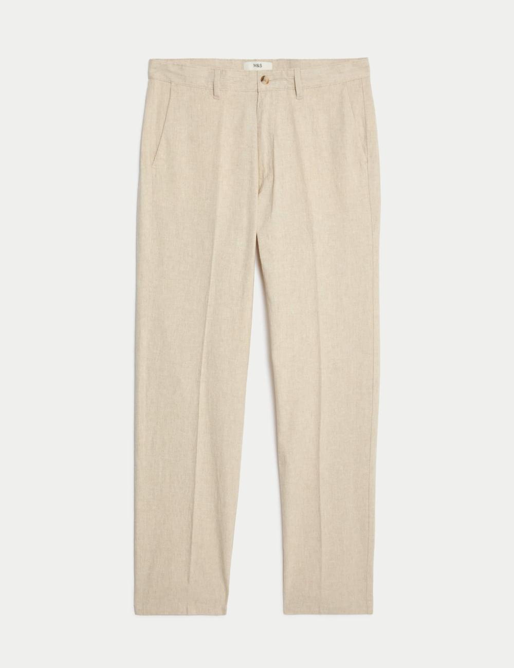 Pantalón chino de lino