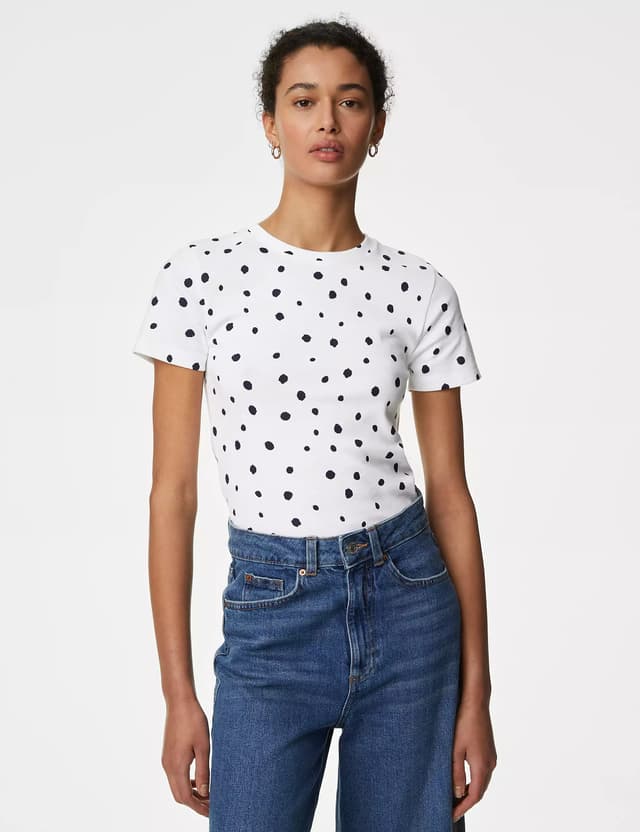 Camiseta estampada de manga corta