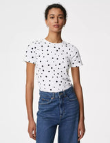 Camiseta estampada de manga corta