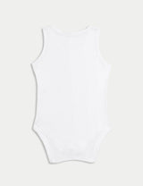 Pack de 7 bodies de algodón sin mangas