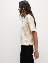 Top diseño de manga corta Boxy