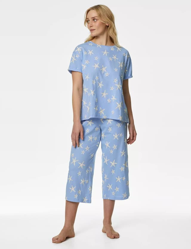 Pijama de largo pescador con manga corta