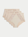 Pack 3 bragas altas con encaje F.B.