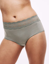 Pack 3 bragas de algodón de estilo short alta de talle