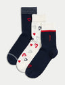 Pack 3 calcetines diseño corazones