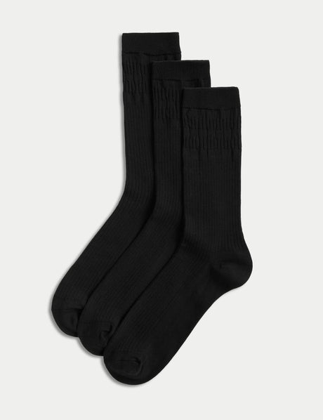 Pack de 3 pares de calcetines sin patente