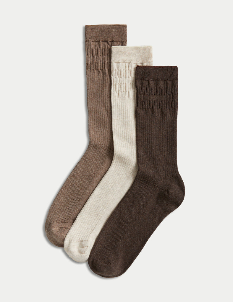 Pack de 3 pares de calcetines sin patente