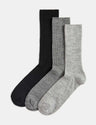 Pack de 3 pares de calcetines de algodón egipcios Autograph