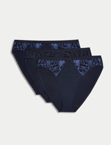 Pack 3 Bragas altas con encaje
