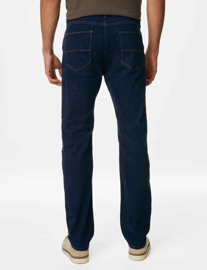 Pantalón elástico de corte recto