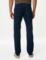 Pantalón elástico de corte recto