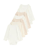 Pack de 7 bodies de algodón orgánico diseño Tortuga