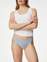 Pack 4 bragas tangas con vivo de encaje