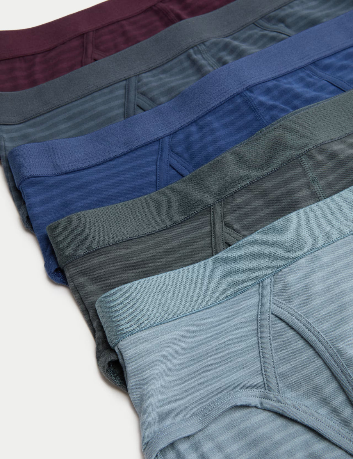 Pack de 5 briefs a rayas
