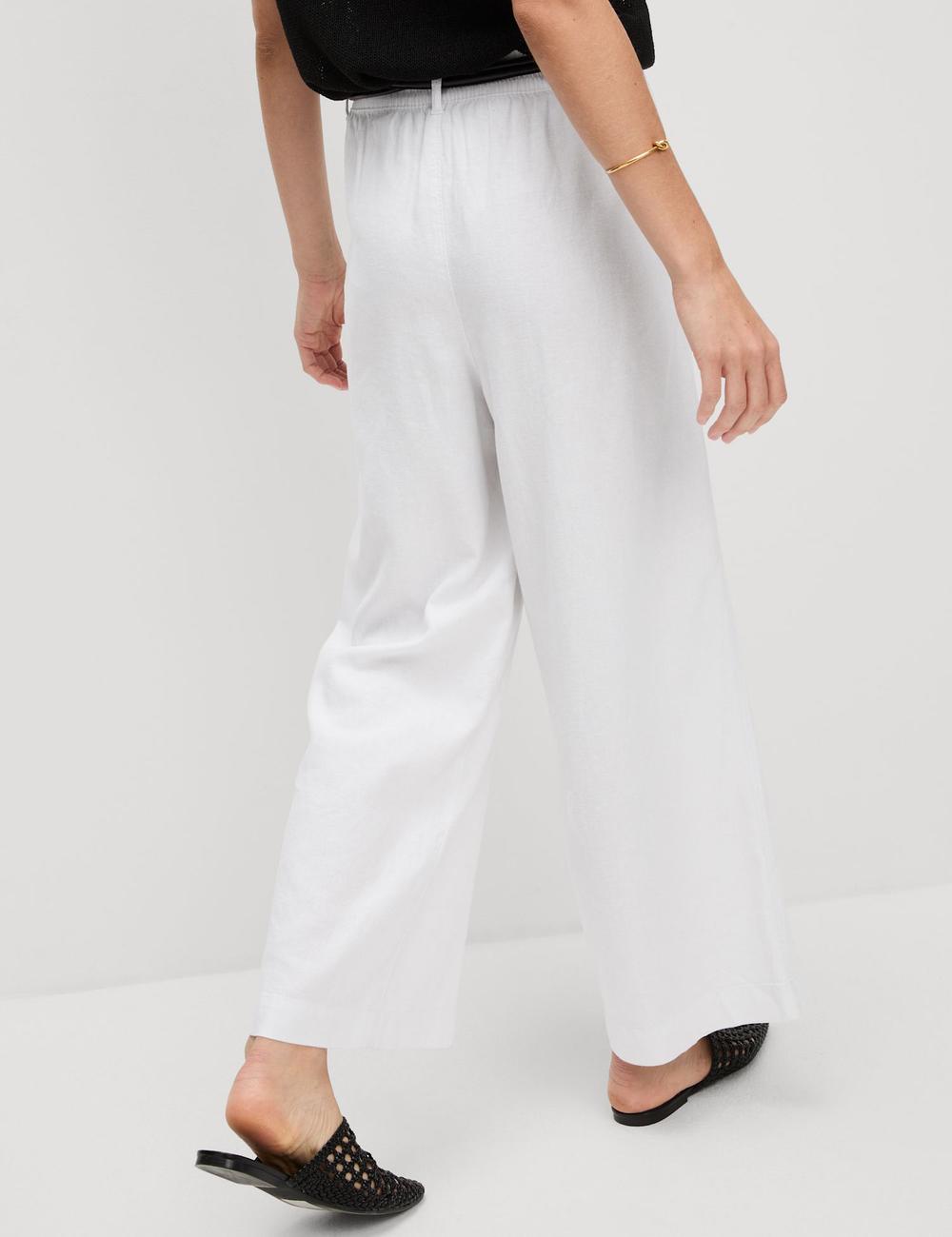 Pantalón pescador de lino viscosa