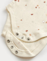 Set de 4 piezas recién nacido diseño hojas