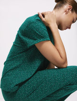 Pijama de manga corta estampado flat pack