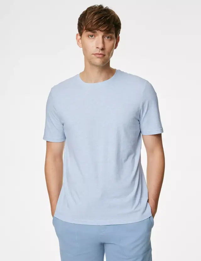 Camiseta lisa manga corta