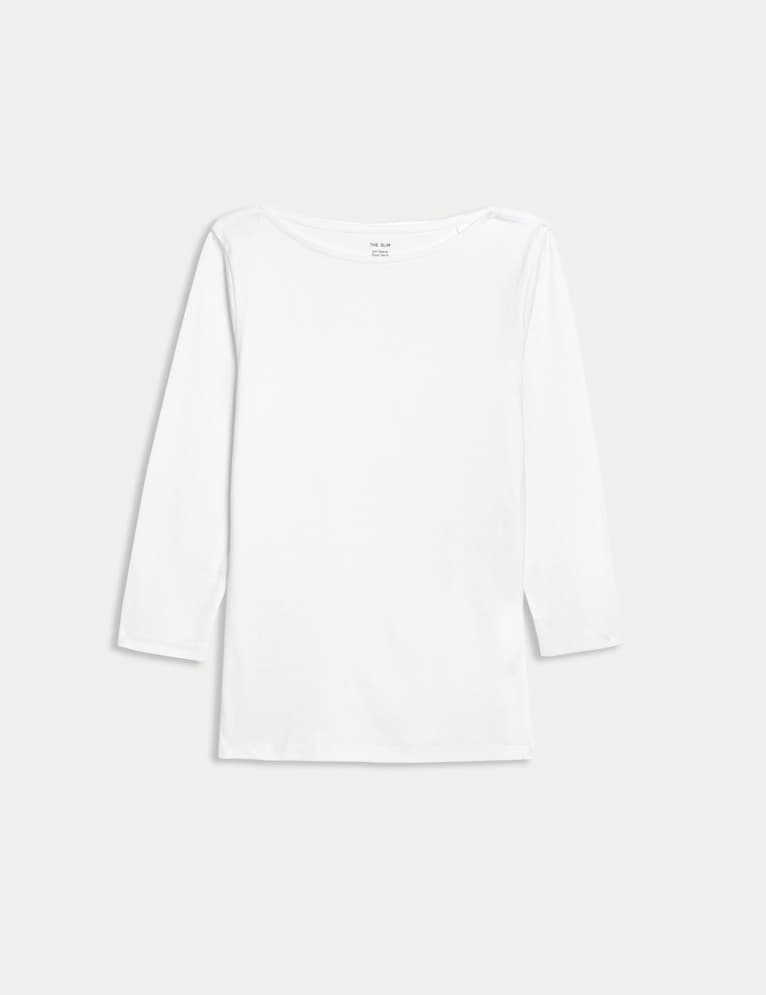 Camiseta de manga semilarga de rayas