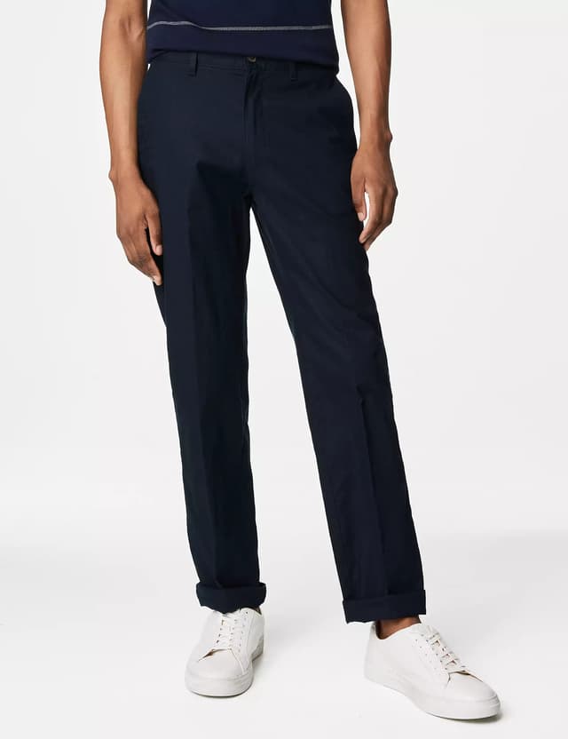 Pantalón chino de lino