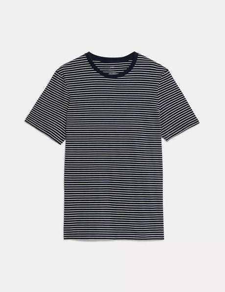 Camiseta de manga corta a rayas