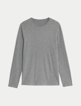 Camiseta lisa manga larga