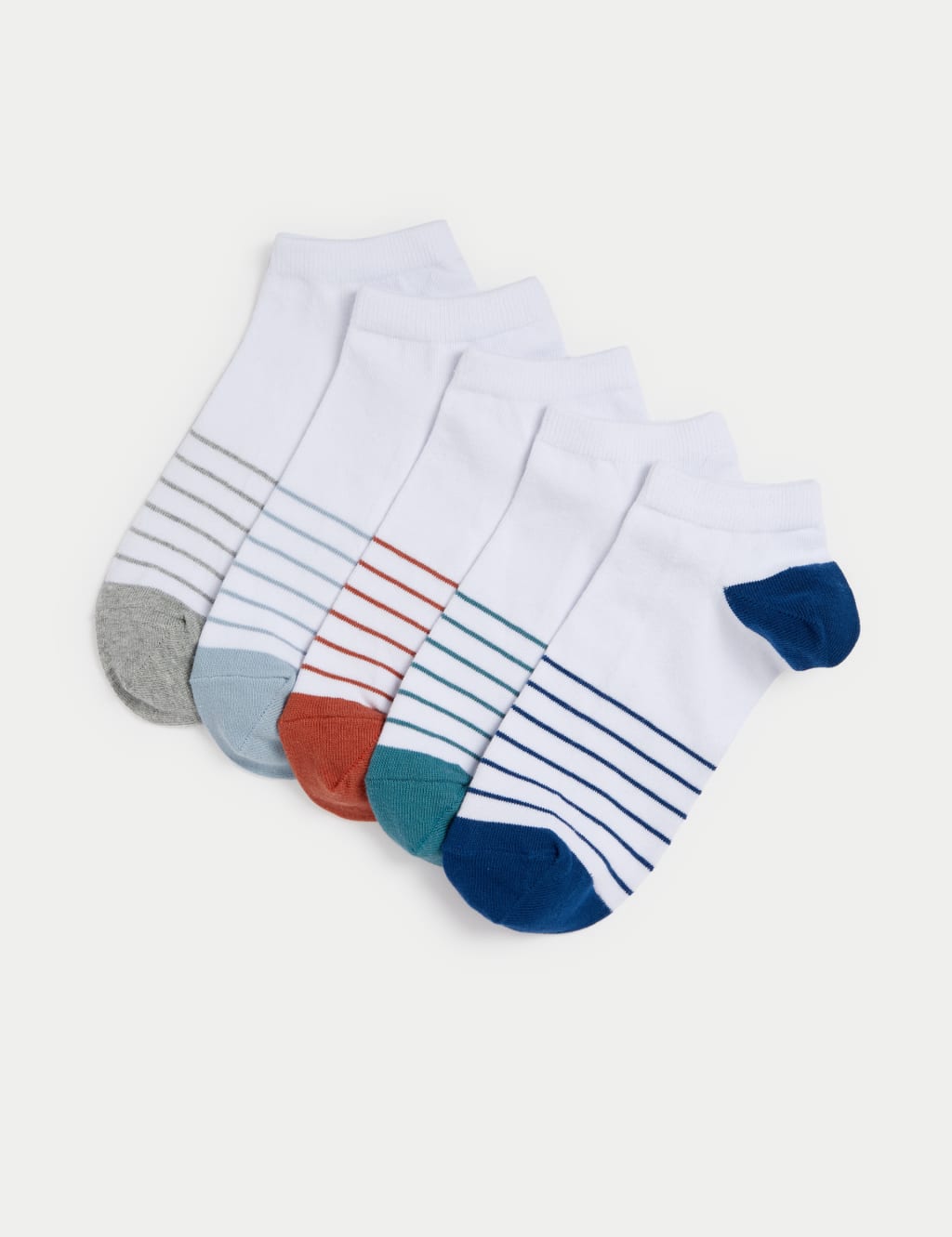 Pack de 5 pares de calcetines Trainers a rayas
