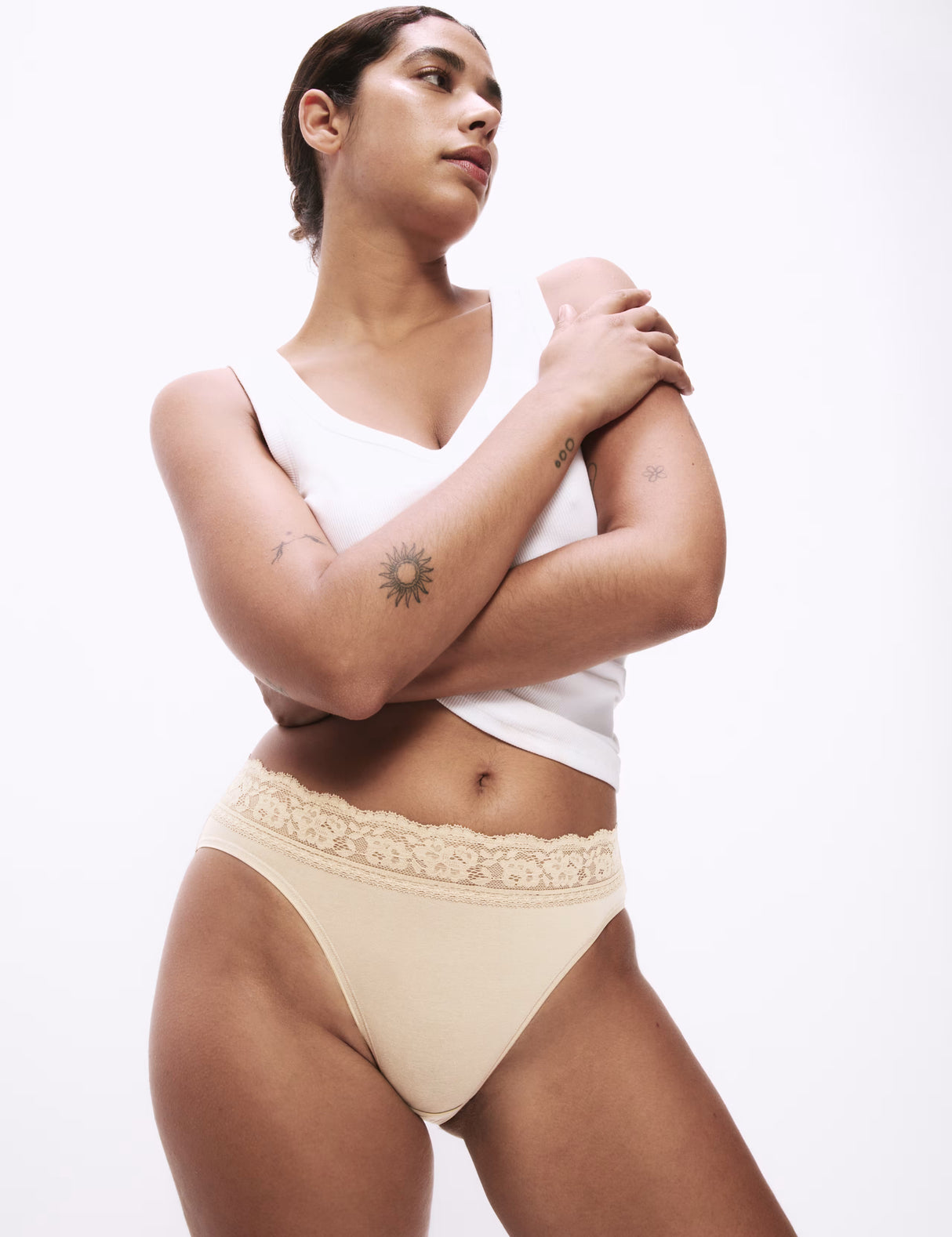 Pack x5 bragas altas detalle encaje