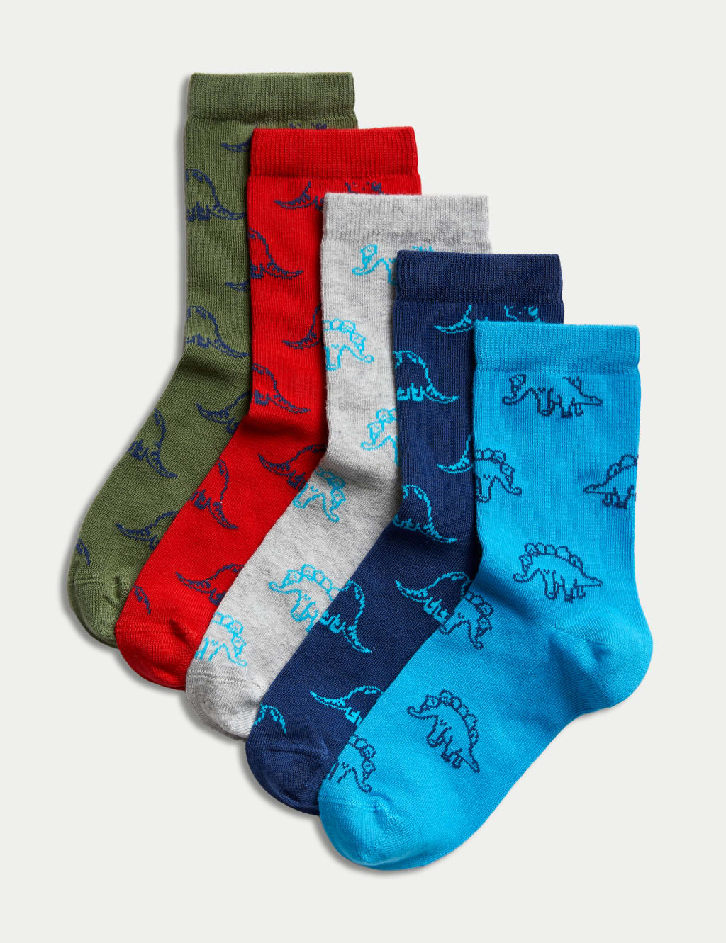 Pack de 5 pares de calcetines diseño Dino