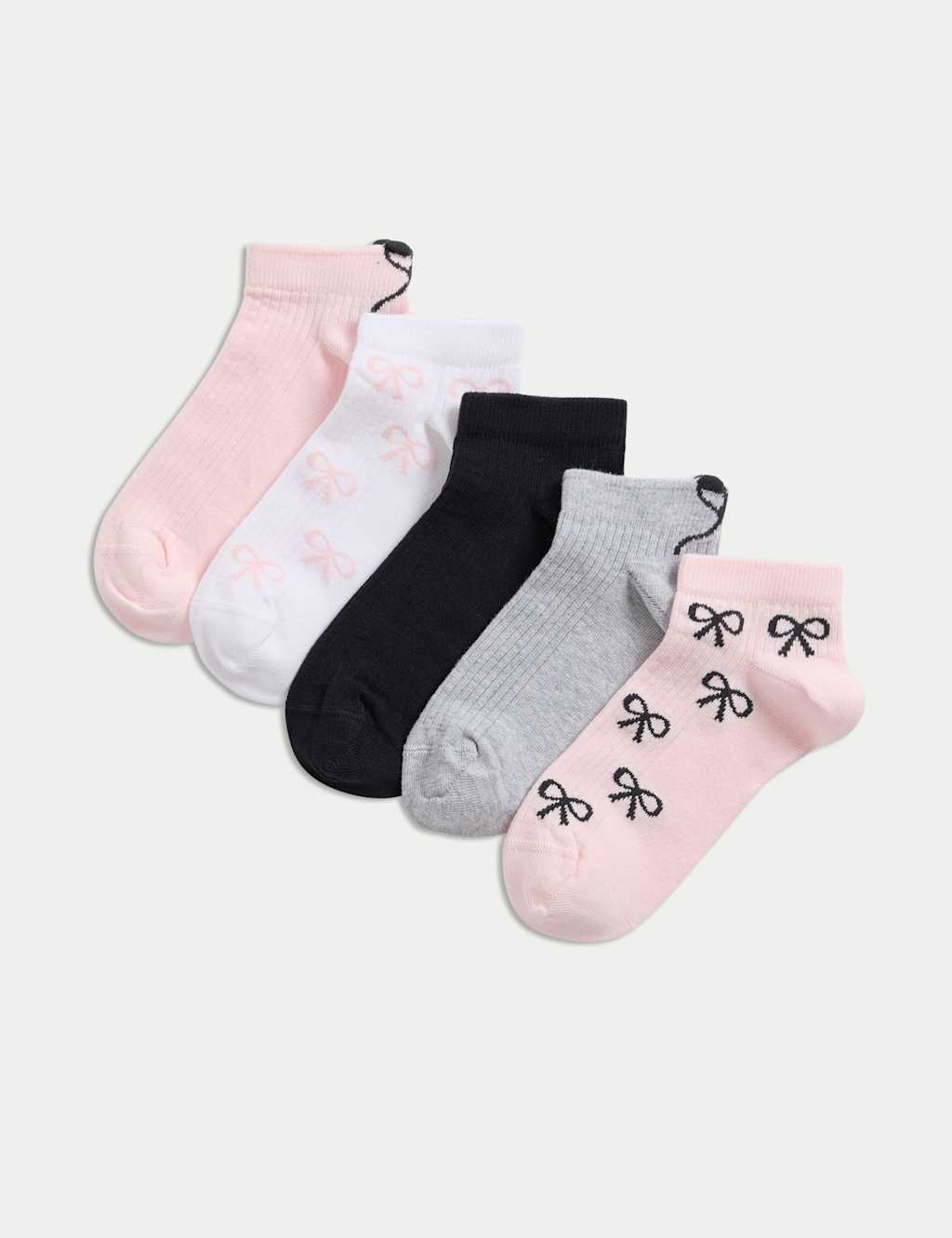 Pack de 5 pares de calcetines trainers diseño lacitos