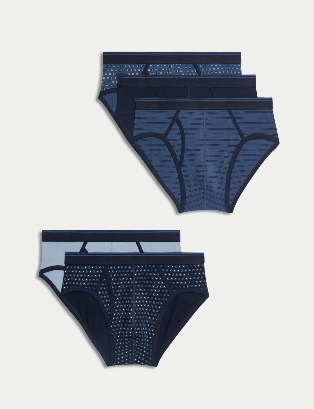 Pack de 5 slips con diseño