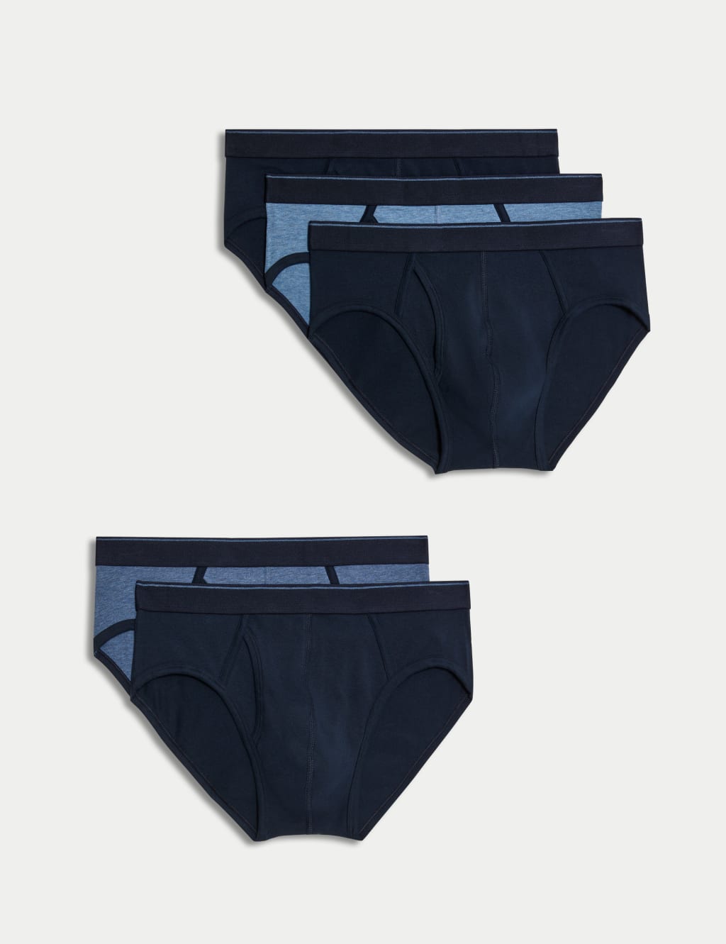 Pack de 5 slips lisos