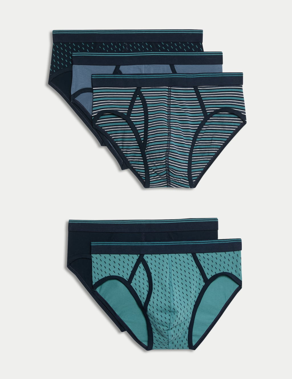 Pack de 5 briefs con diseño