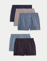 Pack de 5 boxers de tela con diseño