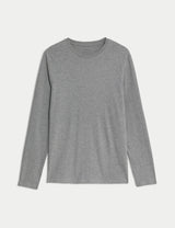 Camiseta lisa manga larga