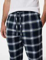 Pack de 2 pantalones largos de franela a cuadros