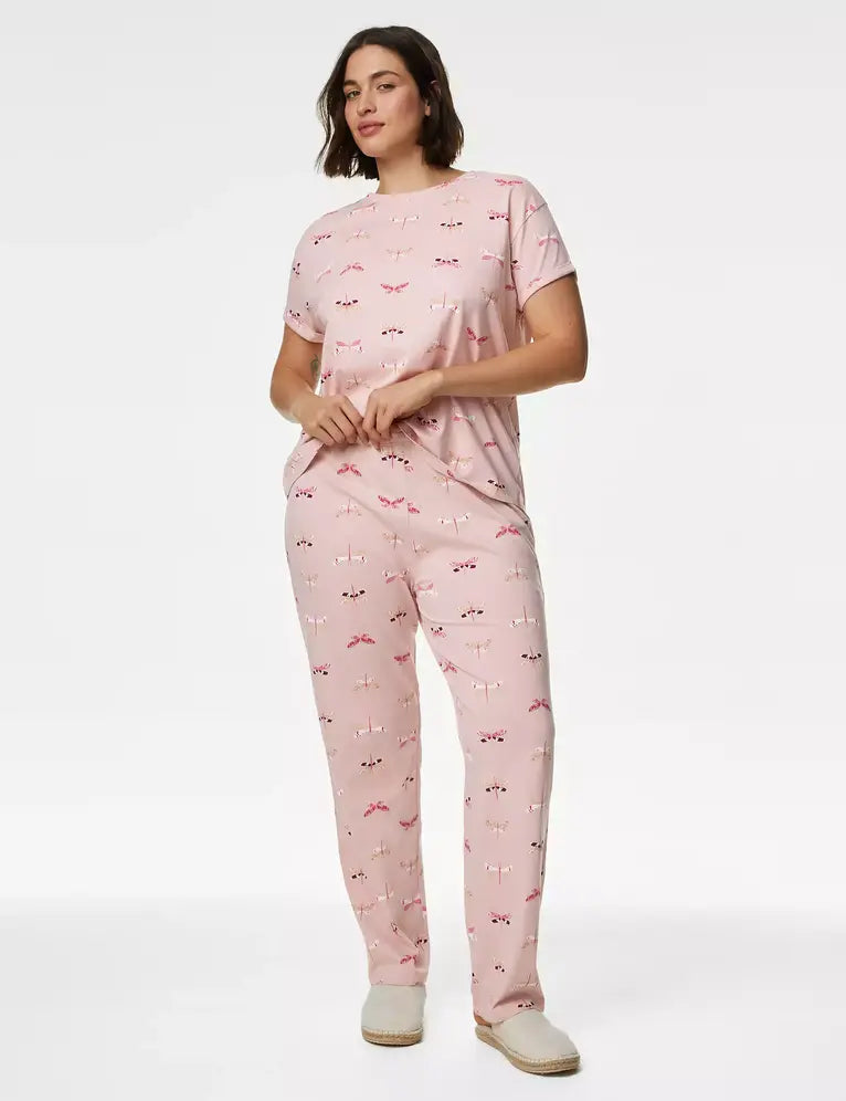 FP Pijama manga corta diseño libélulas