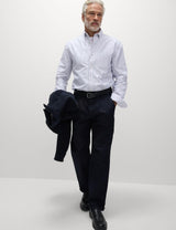 Camisa oxford  de algodón a rayas